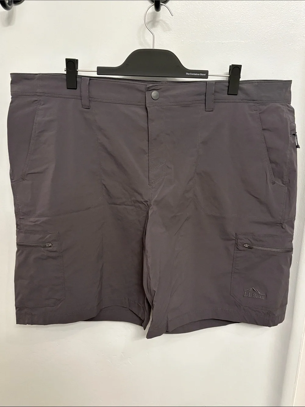 L.L. Bean Men's Cargo Shorts — Charcoal Gray